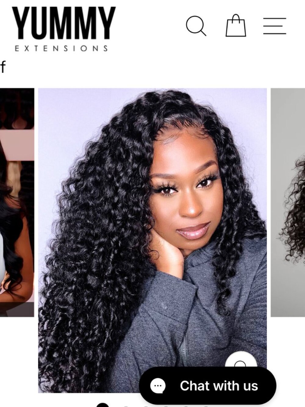 Yummy Hair Extensions Burmese Curly 20-inch wefts